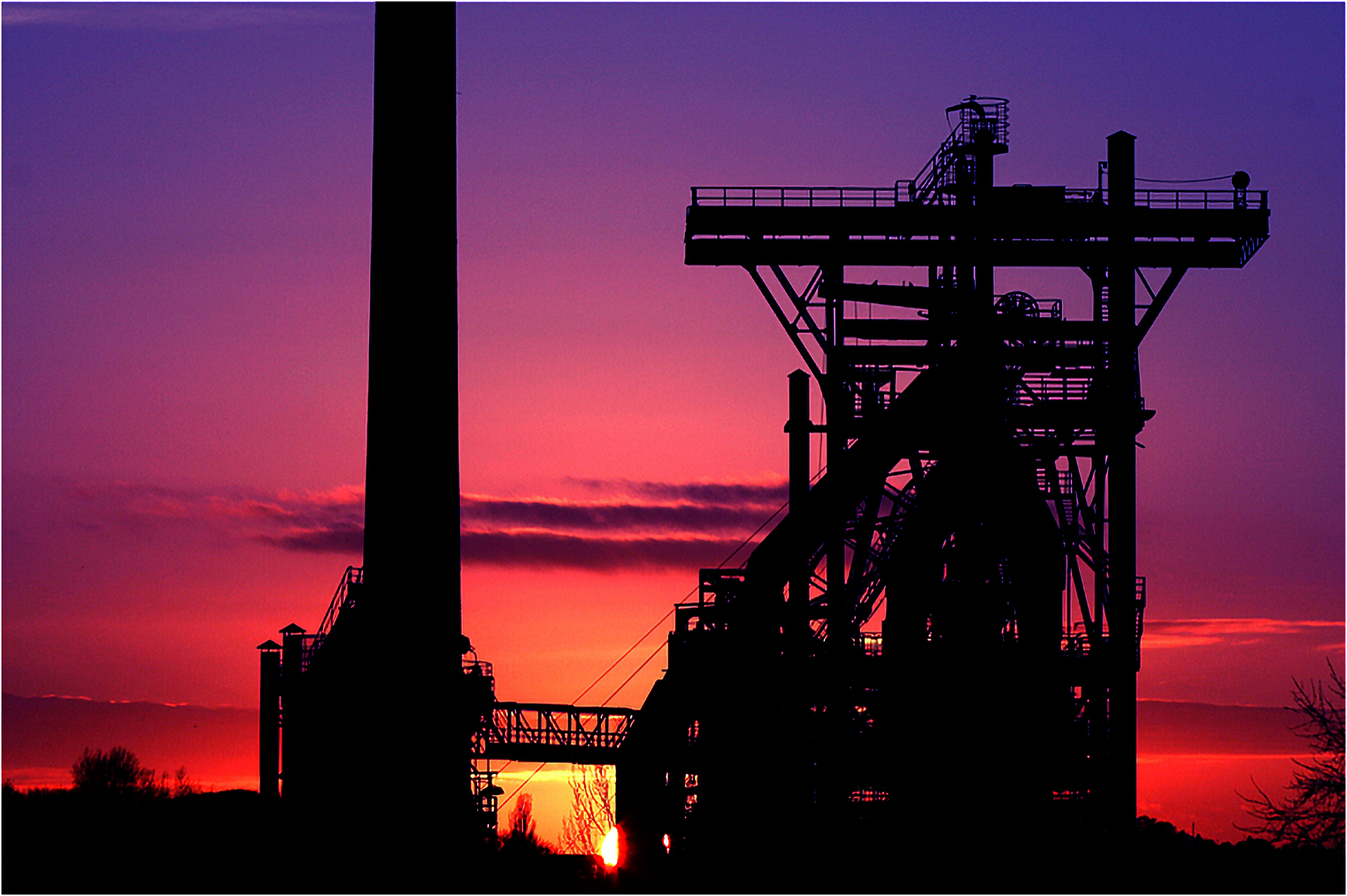 Henrichshütte in Pink