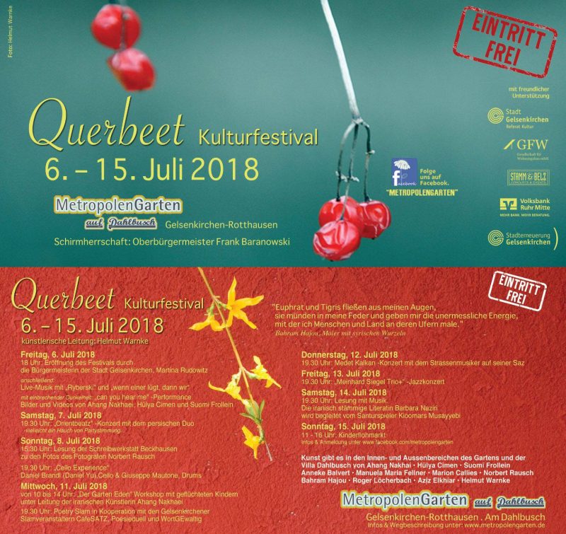 Querbeet – Kulturfestival – Norbert Rausch ist dabei