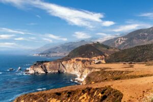 Bixby Creek Bridge in Kalifornien am Highway No. 1 1988